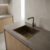 Pure.Sink Luxion PVD Antique Bronze sink 36x40 cm undermount, flush mount, and top mount with bottom rack PLX3640-64